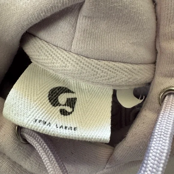 Glossier Women’s Lavender Hoodie with Embroidered Logo Size XL - Picture 5 of 9